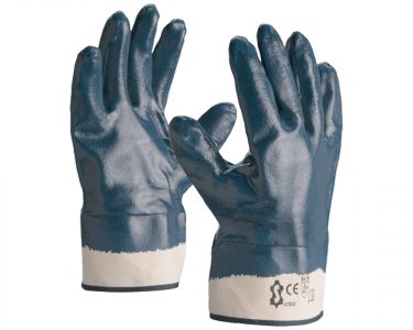 4190B Blue Double Nitrile Gloves