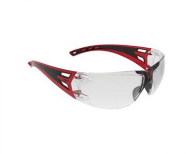 Forceflex™3 Clear Safety Specs - Red / Black