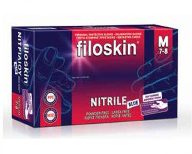 Filoskin Nitrile Gloves Blue Powder-Free GLVE-301